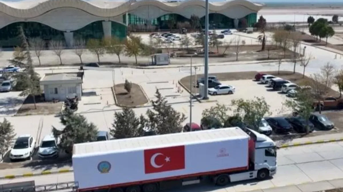 Şam’a zorlu hava koşullarında Türkiye’den iniş desteği