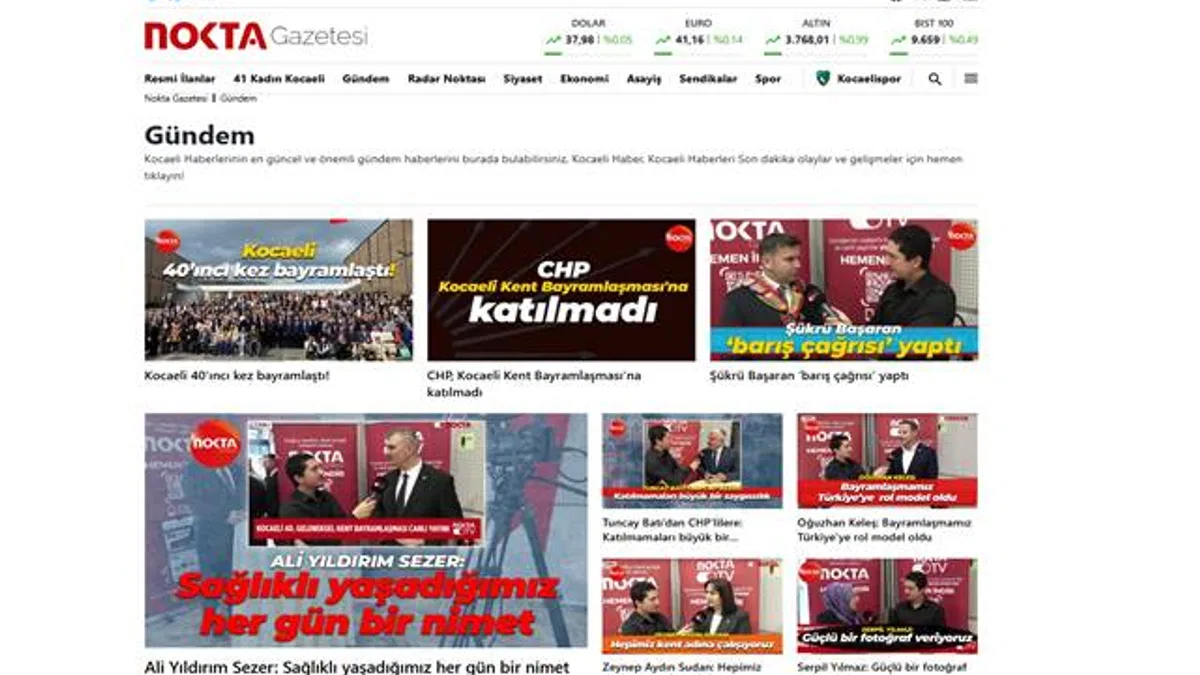 Kocaeli Son Dakika Haberleri İle Sizlerle