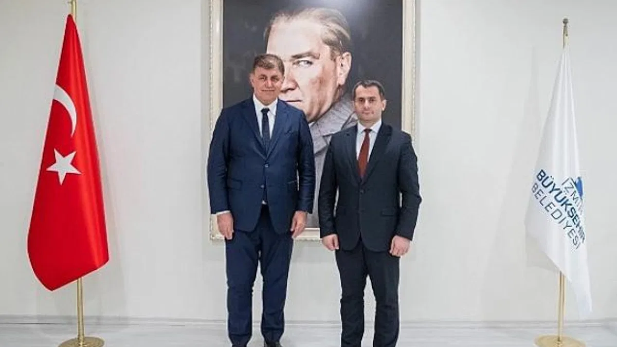 Başkan Tugay Kuzey Makedonya Başkonsolosu Fazlioski’yi ağırladı