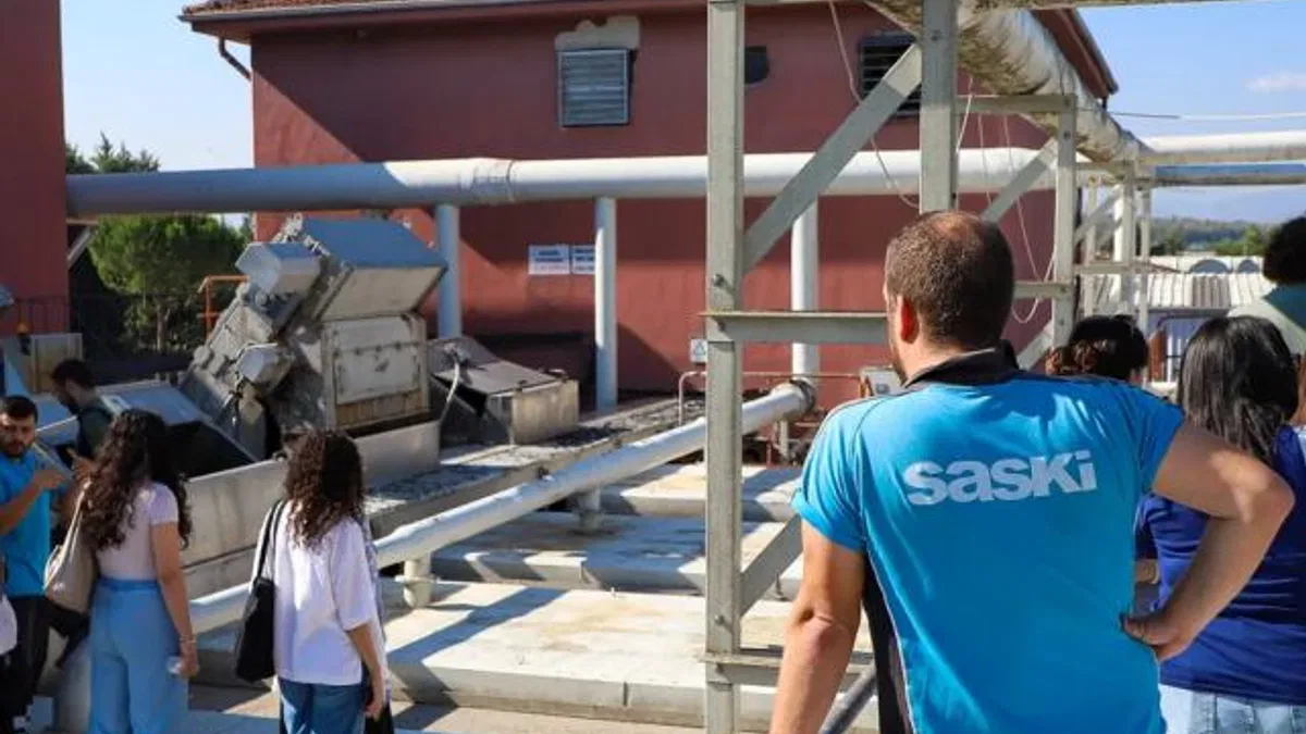 Geleceğin hekimleri atık su süreçlerini yerinde gözlemledi