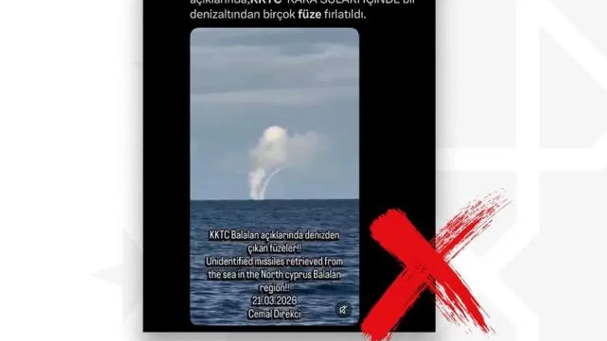 KKTC açıklarında füze’ iddiasına yalanlama!