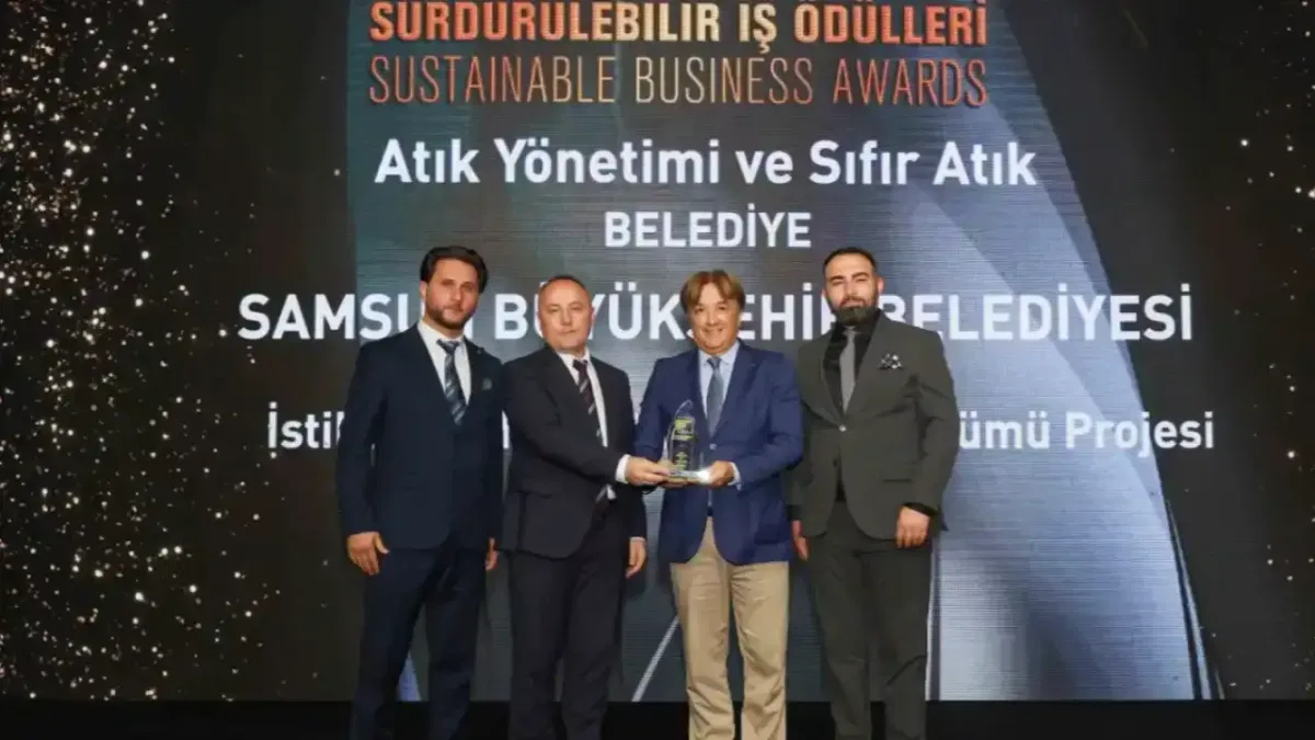 Samsun Büyükşehir Belediyesinin sıfır atık projesine ödül