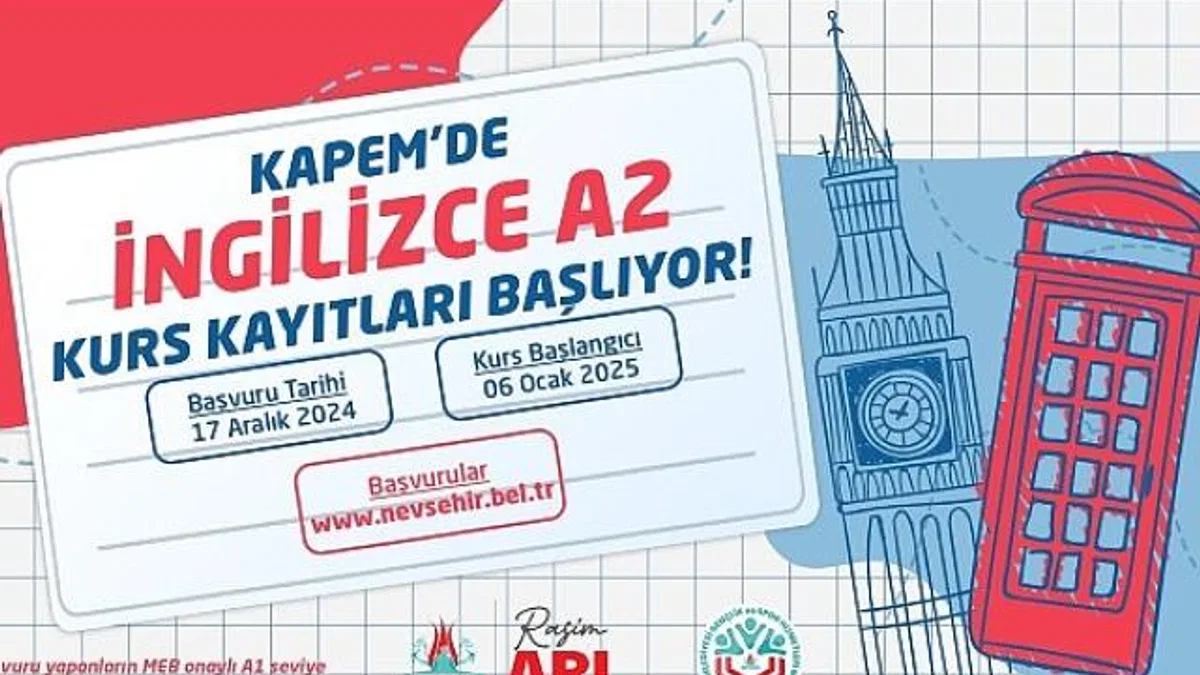 KAPEM’de İngilizce A2 Kursu İçin Kayıtlar Başlıyor