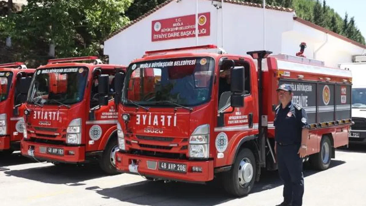 Muğla İtfaiyesi’ne 72 yeni araç