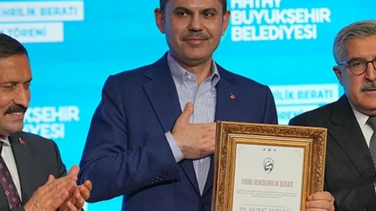Hatay’dan Bakan Kurum’a hemşehrilik beratı