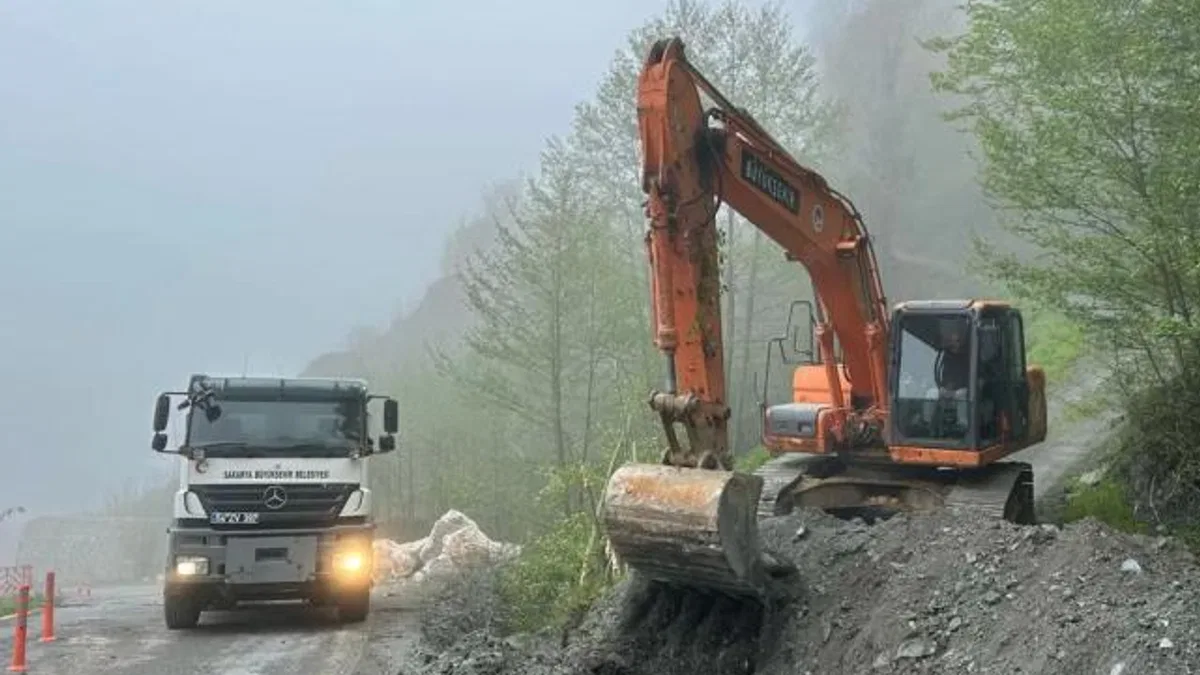 Sakarya’dan heyelan bölgesine anında müdahale