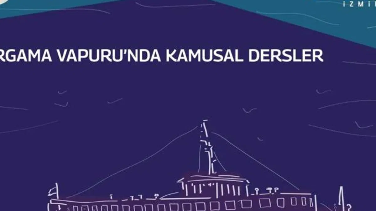 İzmir’in kamusal dersleri Bergama Vapuru’nda