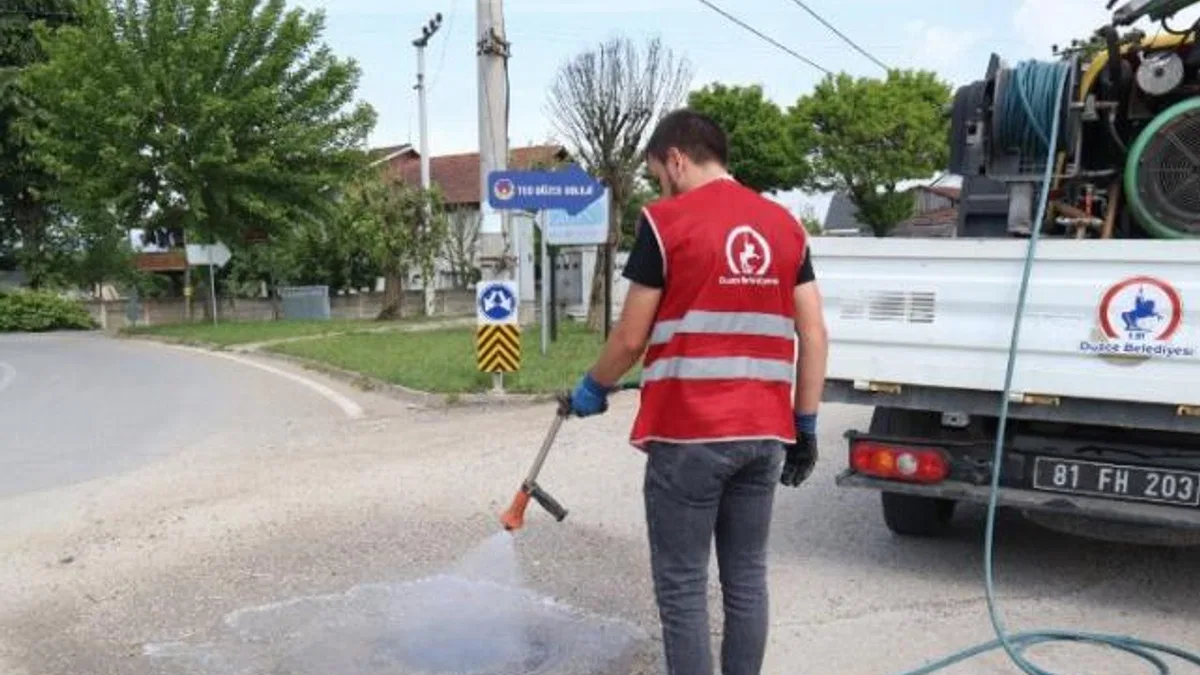 Düzce’de ilaçlama çalışmaları devam ediyor