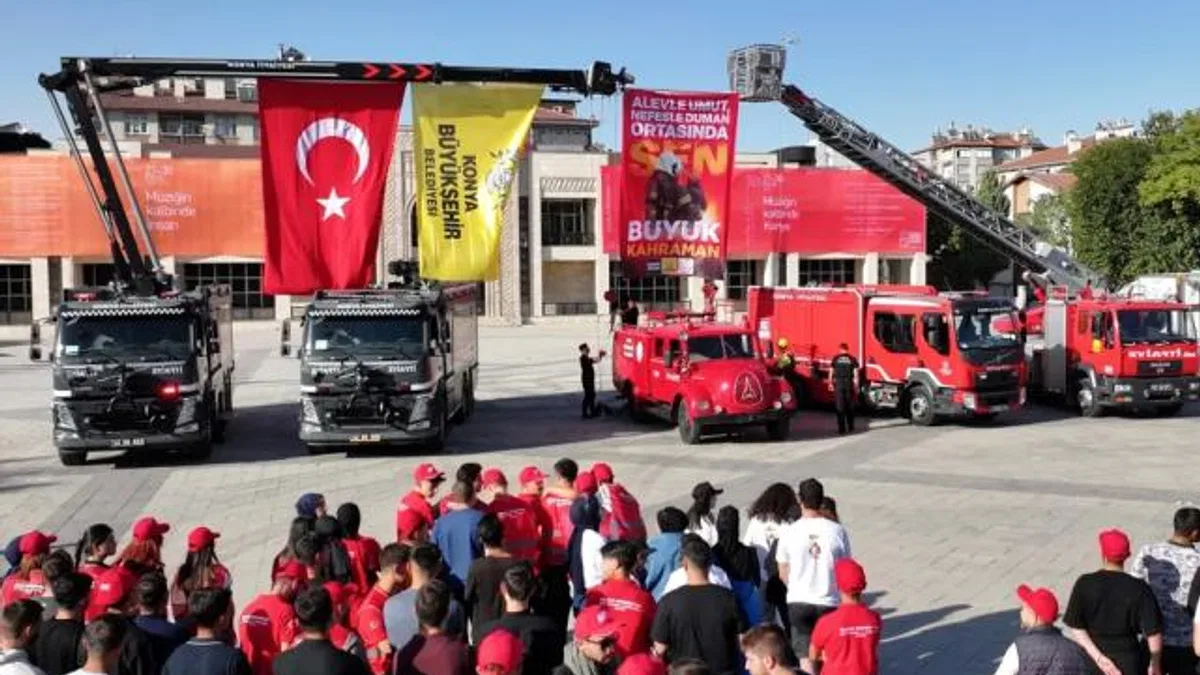 Konya İtfaiyesi’nden farkındalık etkinliği
