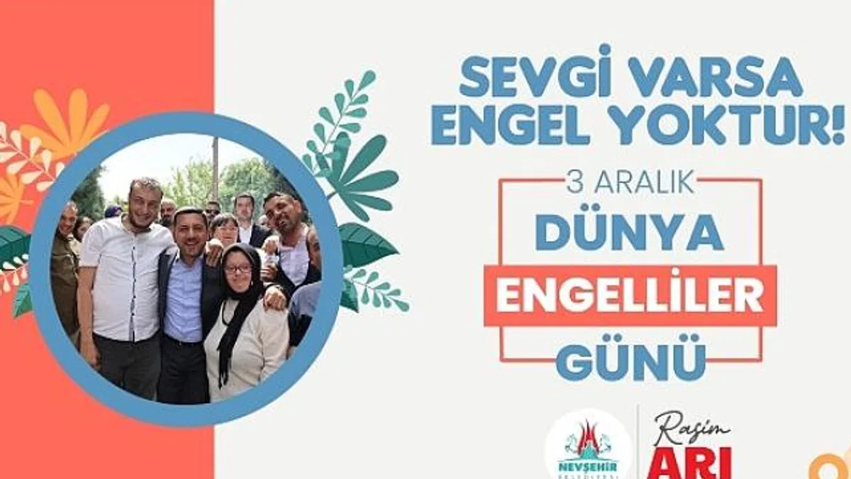 Belediye Başkanı Rasim Arı’nın 3 Aralık Dünya Engelliler Günü mesajı