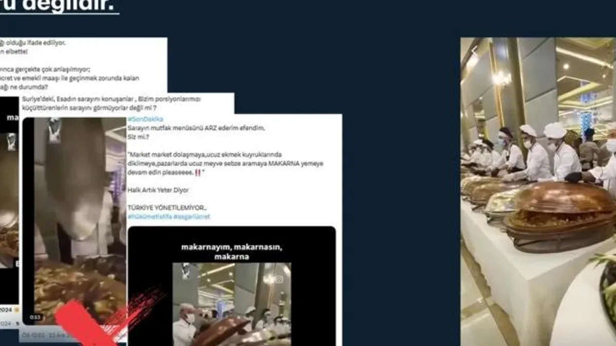 Çok konuşulan görüntüler o mutfağa ait değil!