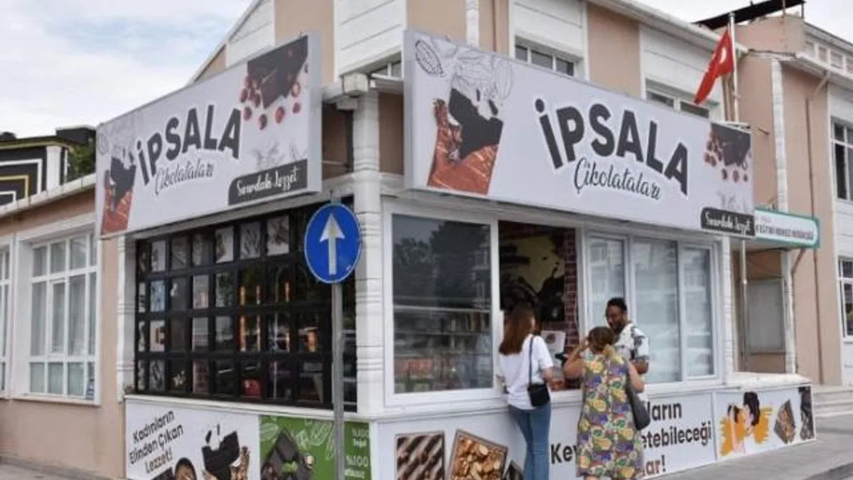 İpsalalı kadınların ürettiği çikolatalar satışta