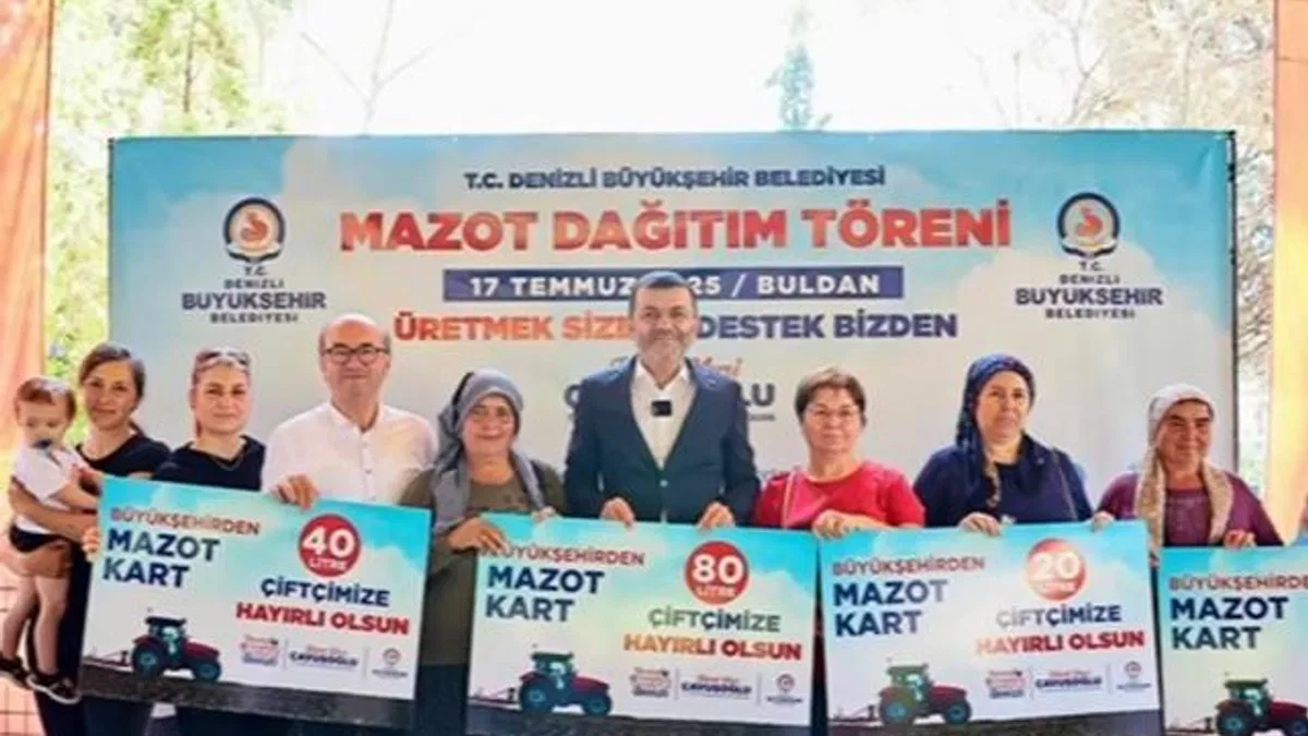 Denizli Büyükşehir’den Buldanlı çiftçiye mazot desteği