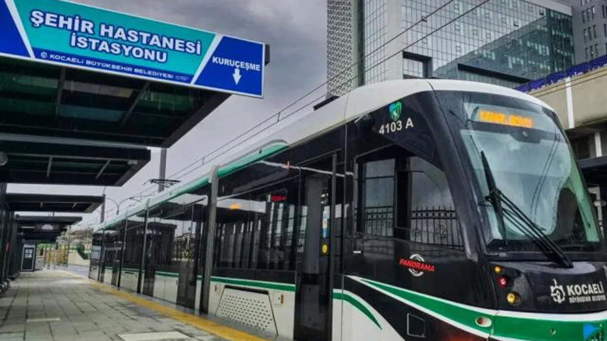 Kocaeli tramvay hattı Şehir Hastanesi’nde rekor kırdı
