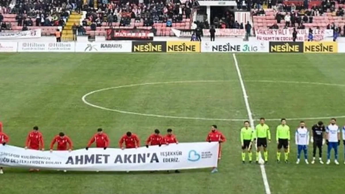 Balkes’ten Başkan Akın’a pankartlı teşekkür