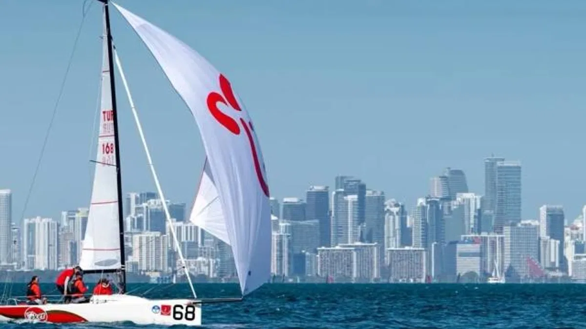 J70 Eker, Miami’de 4 takım arasından sıyrılarak birinci oldu
