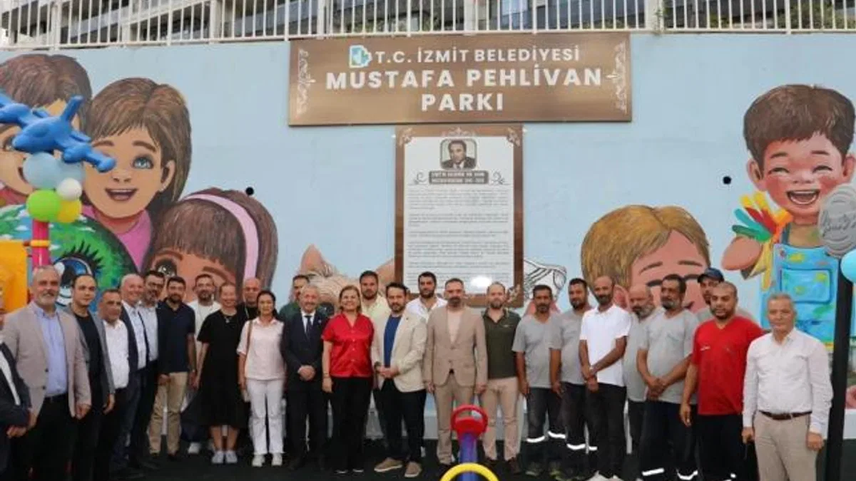 İzmit Belediyesi Mustafa Pehlivan’ın adını yaşatacağı parkı hizmete sundu
