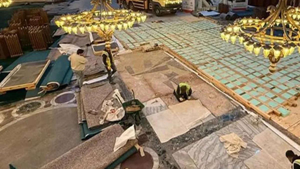 Ayasofya’daki restorasyon çalışmalarındaki iddialara yalanlama: Zemin tahrip edilmedi!