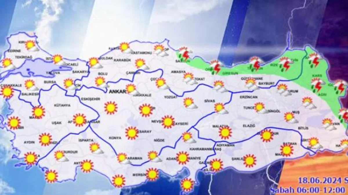 Yurtta bugün hava nasıl olacak? Orta Karadeniz ve Akdeniz’in Toroslar kesimi sağanak yağışlı