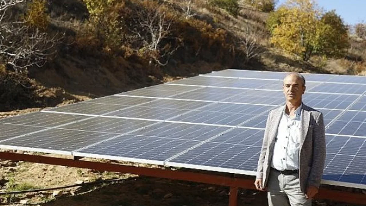Başkan Çerçioğlu’nun projesi ile kırsal mahallede bulunan sondaj kuyusuna çevre dostu enerji sağlanacak