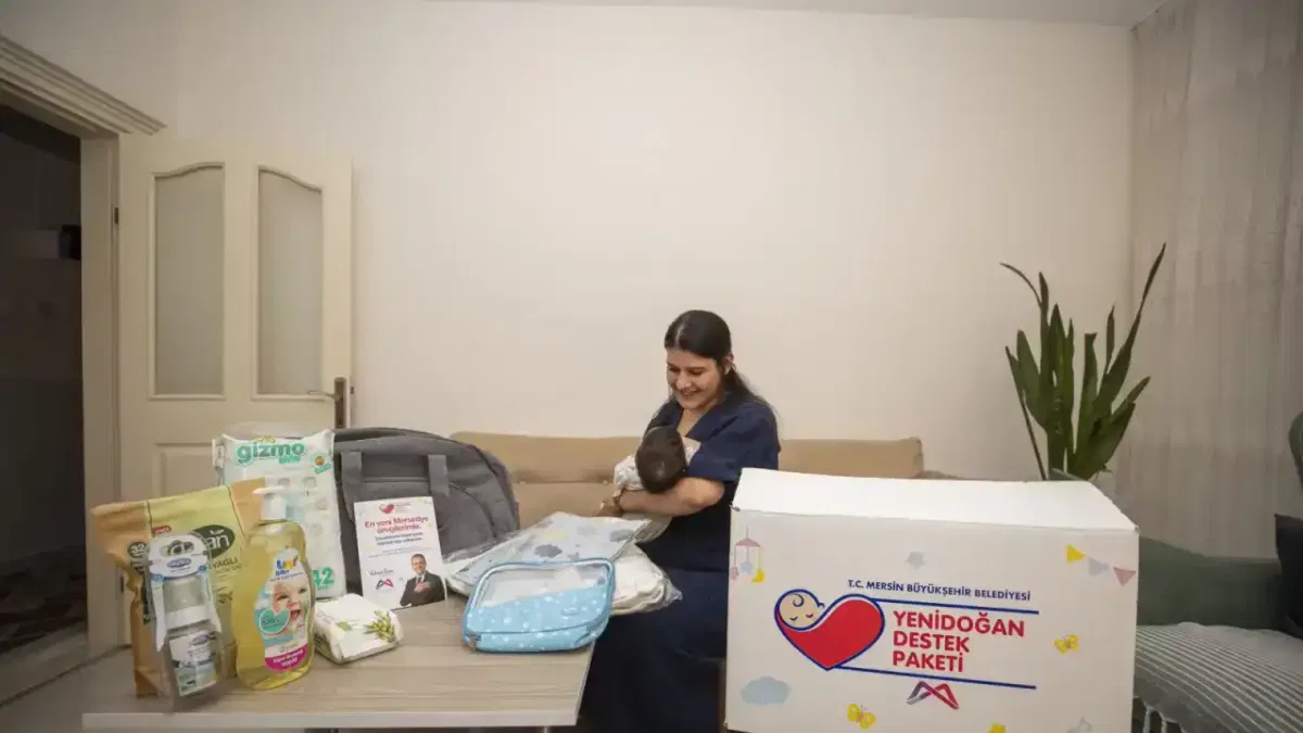 Mersin genelinde binlerce aileye yeni doğan desteği ulaştı