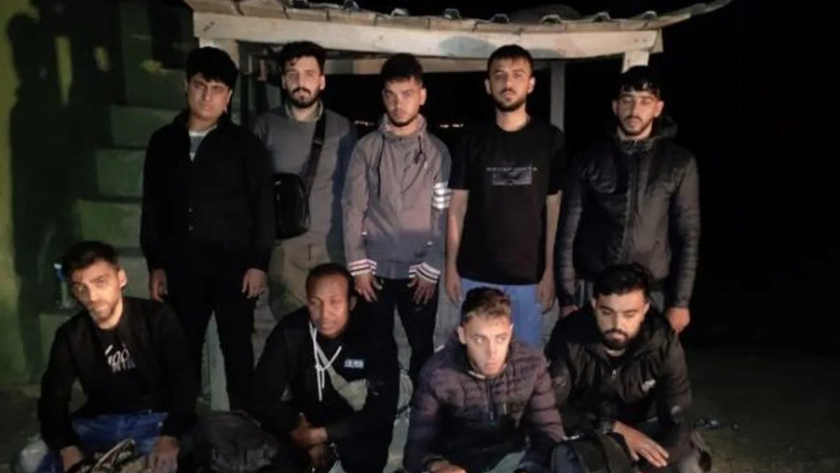 Küplü’de 9 düzensiz göçmen yakalandı!