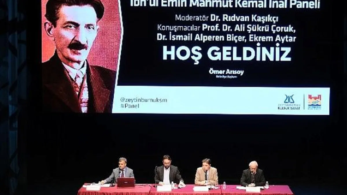 Doğumunun 153. Yılında İbn’ül Emin Mahmut Kemal İnal Paneli Zeytinburnu Kültür Sanat’ta düzenlendi