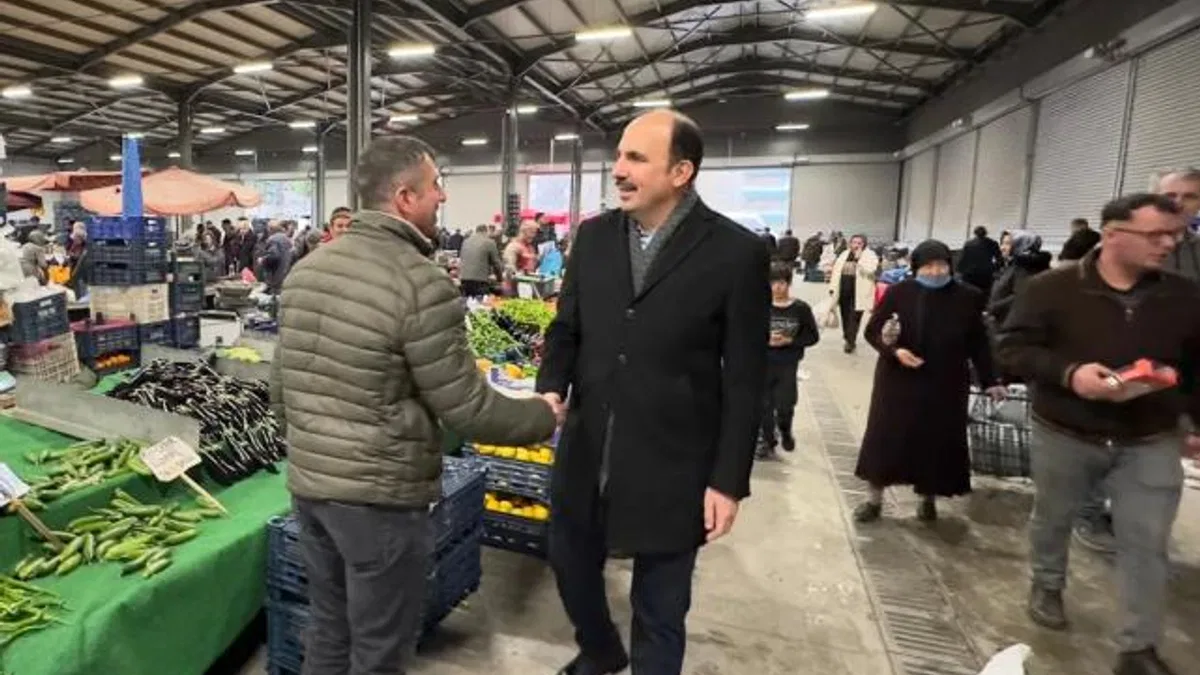 Konya’da Büyük Sinan Semt Pazarı’na Başkan Altay’dan ziyaret