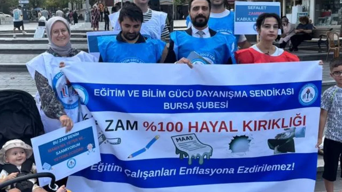 Eğitim Gücü Sen Bursa’dan zam tepkisi! Sefalet mutabakatı kabul edilemez!