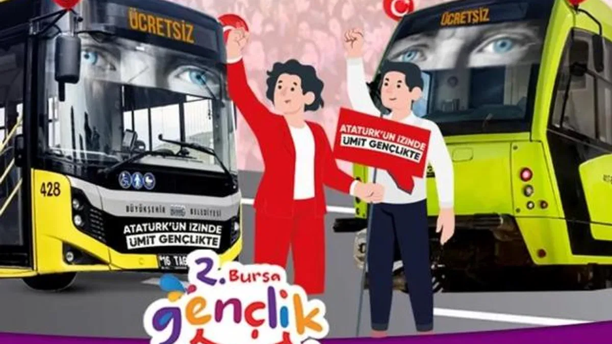 Bursa’da 19 Mayıs’ta ulaşım ücretsiz