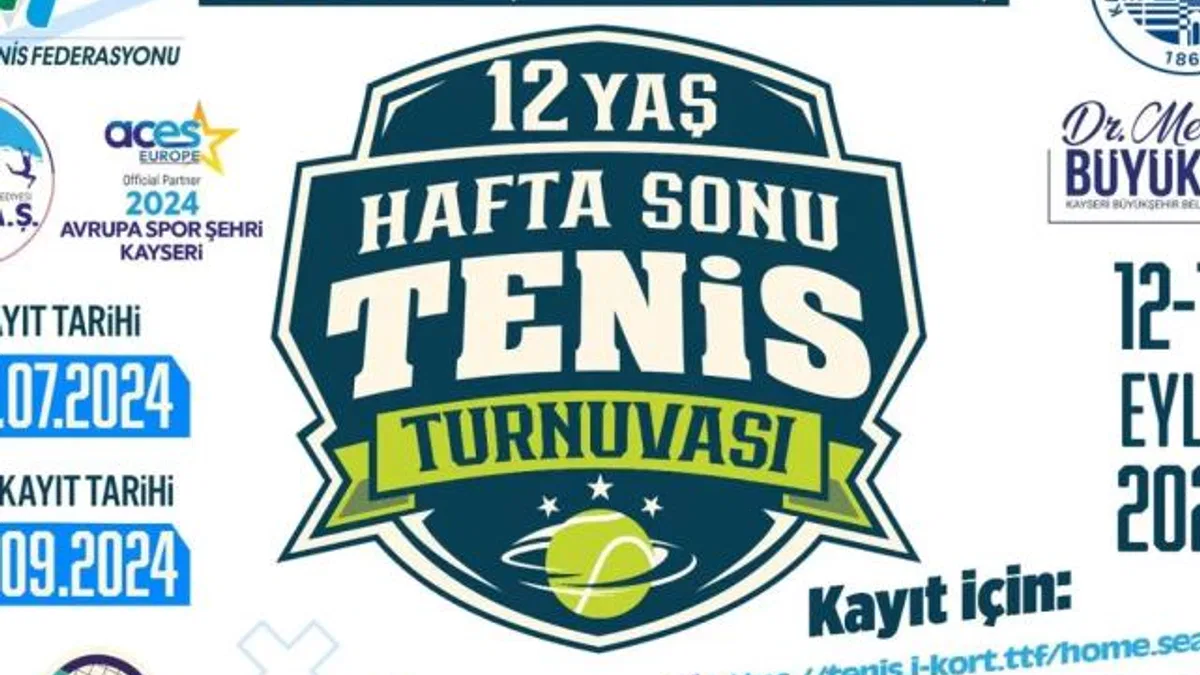 2024 Avrupa Spor Şehri Kayseri, 12 Yaş Hafta Sonu Tenis Turnuvası’na ev sahipliği yapacak