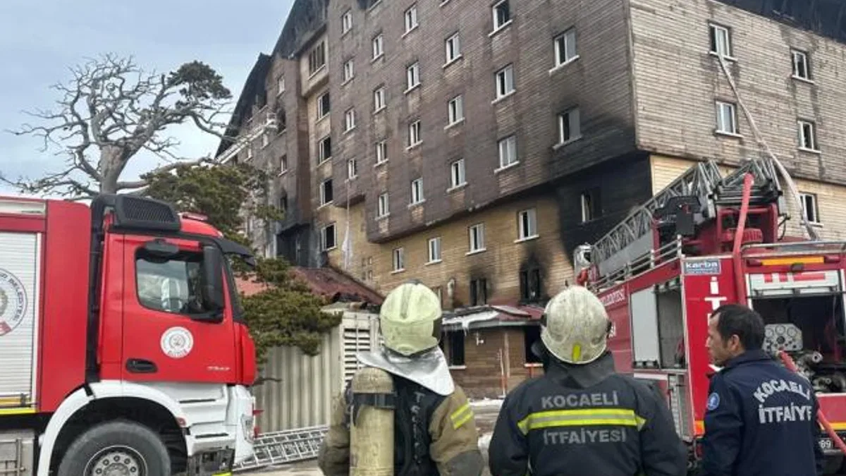 Kocaeli İtfaiyesi, Bolu’daki yangında aktif görev aldı
