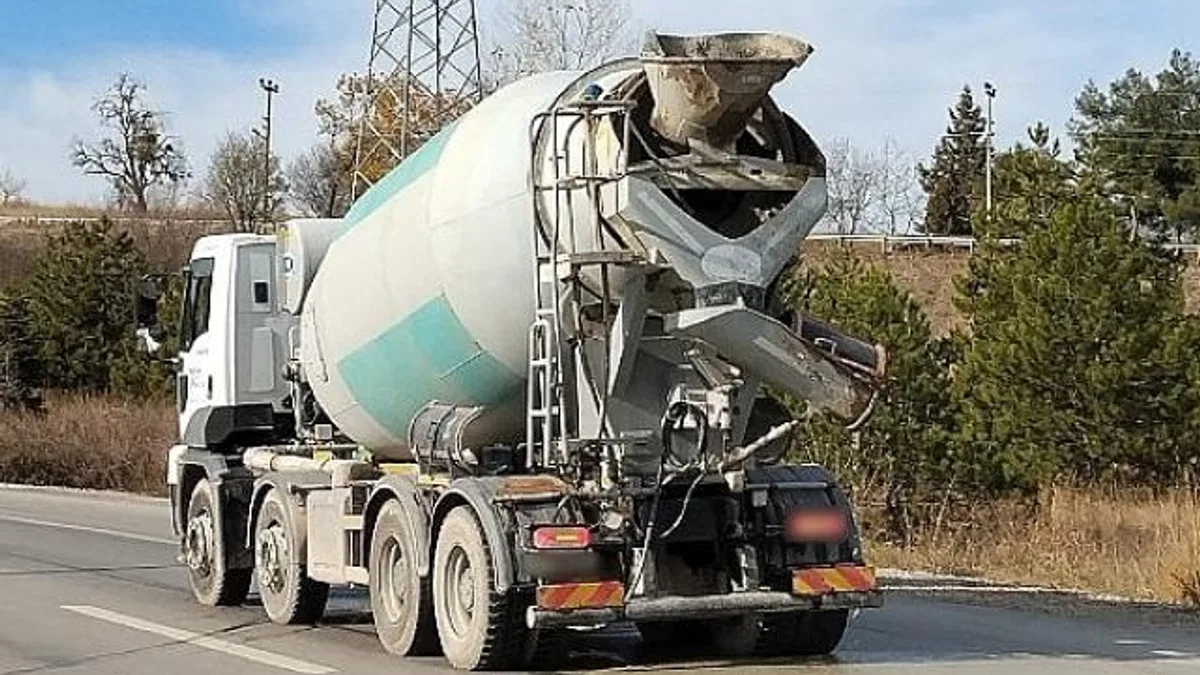 Yola beton döken beton mikserine 106 bin TL ceza