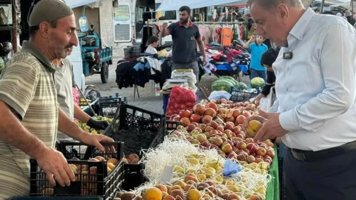 Mardin Midyat’ta Başkan Şahin’den pazar turu