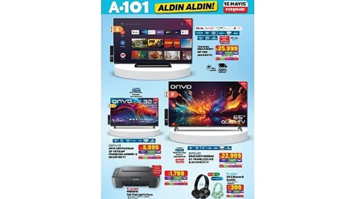 15 Mayıs’ta A101’de Elektronik ve Ev Ürünleri Satışa Sunuluyor