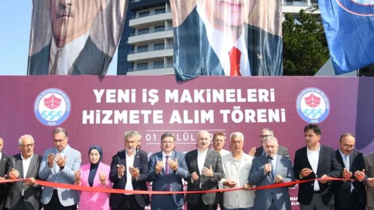 Trabzon Büyükşehir makine parkını güçlendiriyor