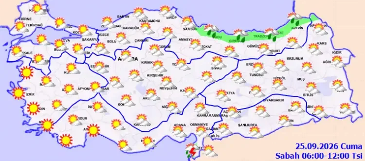 Karadeniz kıyılarında sağanak yağış bekleniyor