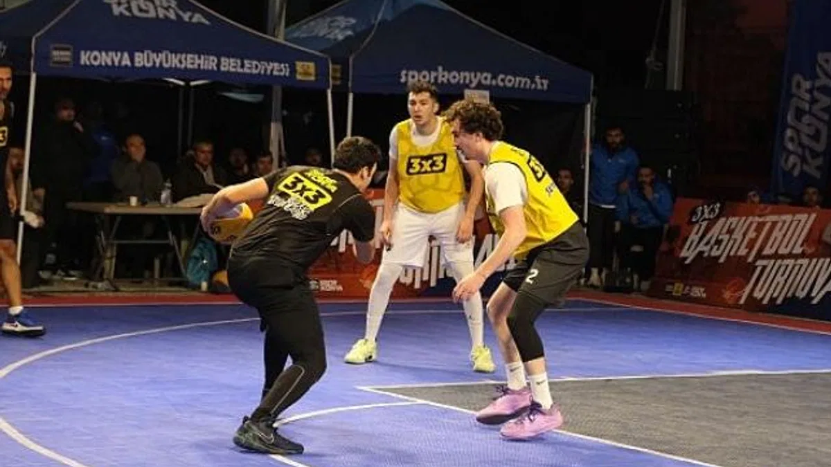 Konya’da 3×3 Basketbol Turnuvası Heyecanı Yaşandı