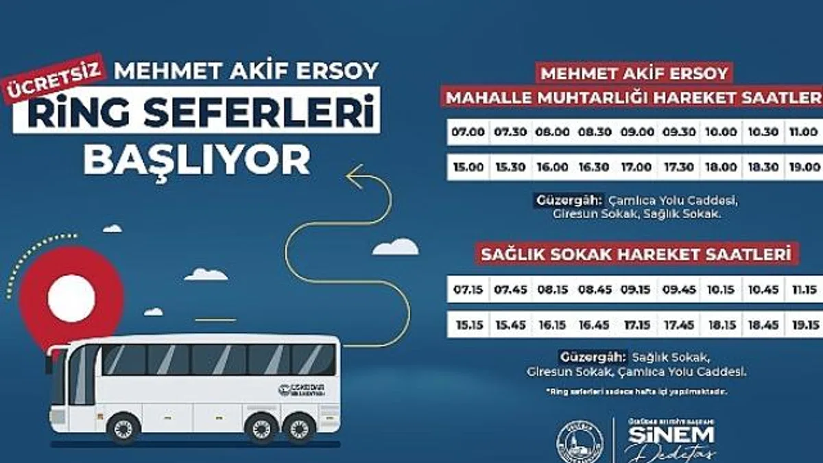 Üsküdar Mehmet Akif Ersoy Mahallesi ring seferleri başlıyor