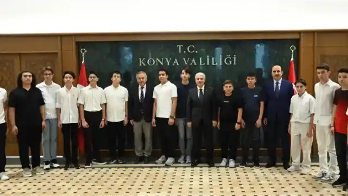Konya’da Vali Akın ve Başkan Altay şampiyonlarla buluştu