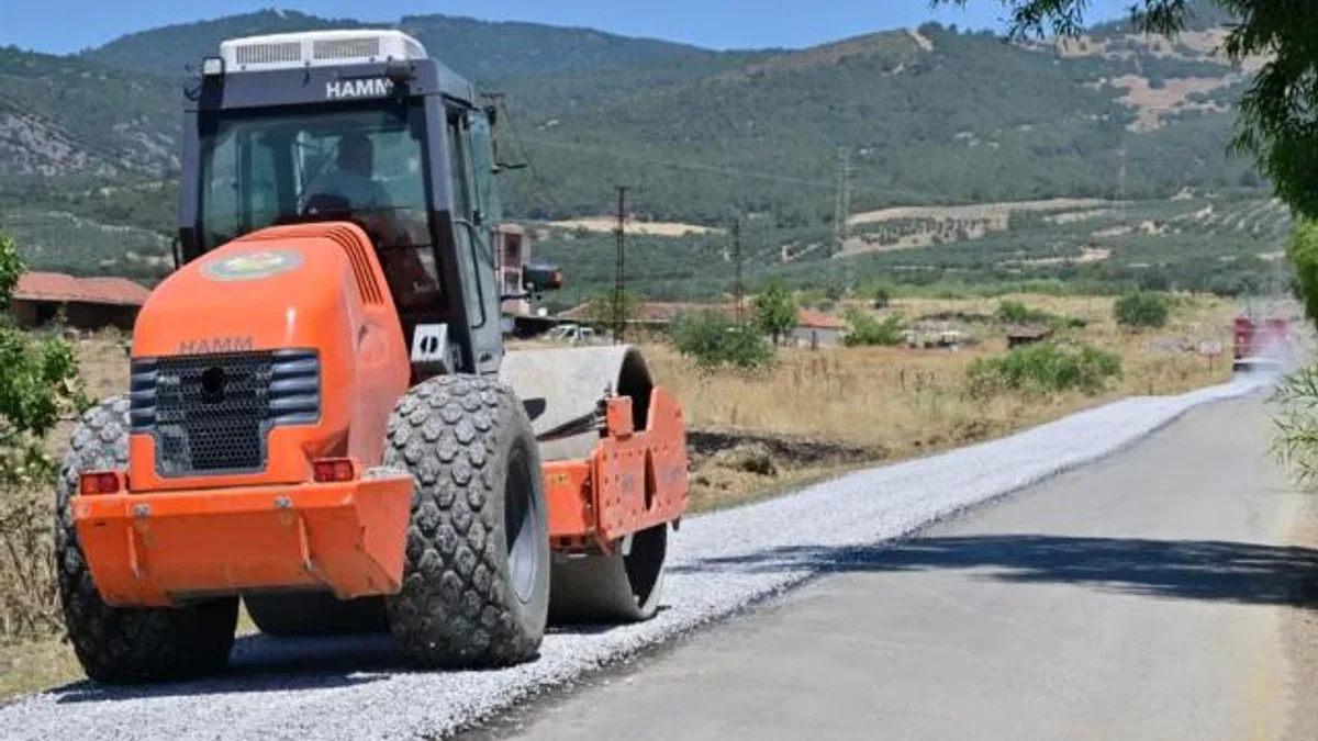 Manisa’da asfalt çalışmaları hız kesmiyor