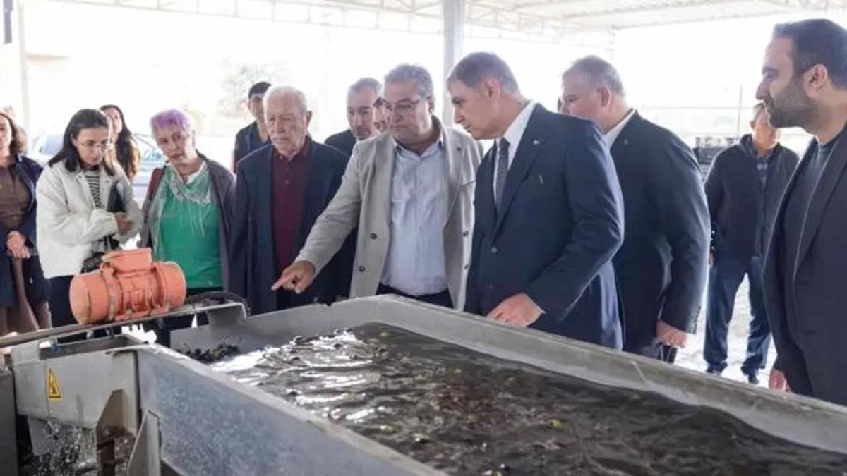 İzmir’de sezonun ilk zeytinyağı Başkan Tugay’dan