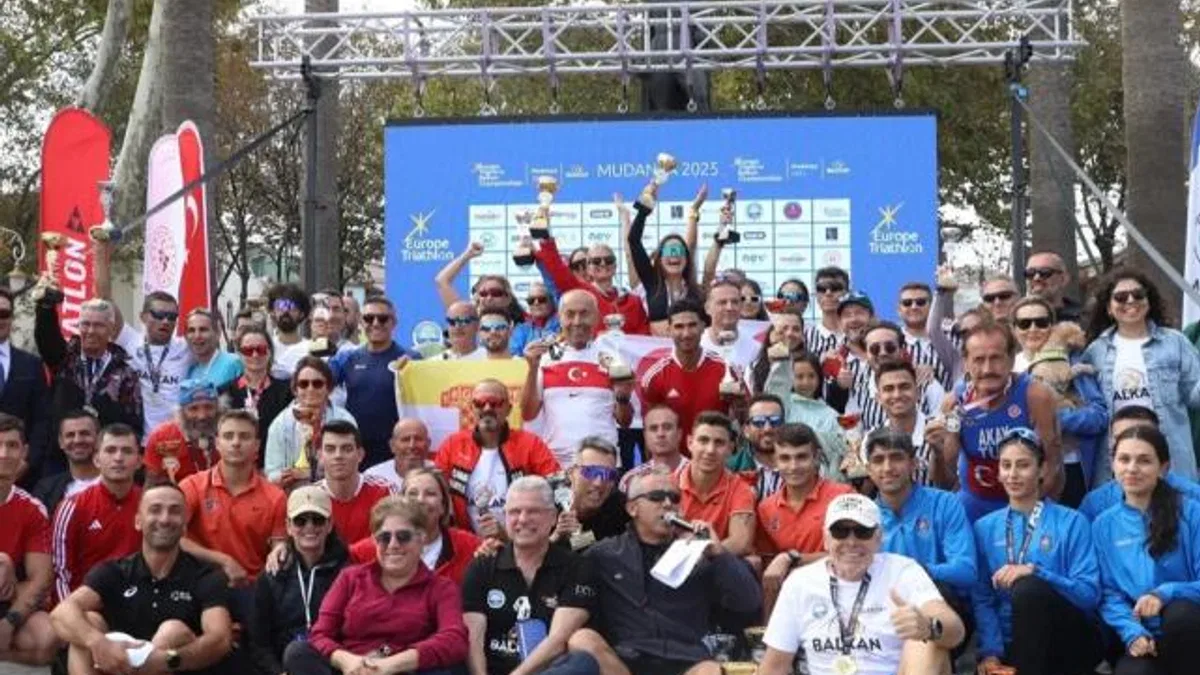 Mudanya’da Avrupa Triatlon Balkan Şampiyonası sona erdi