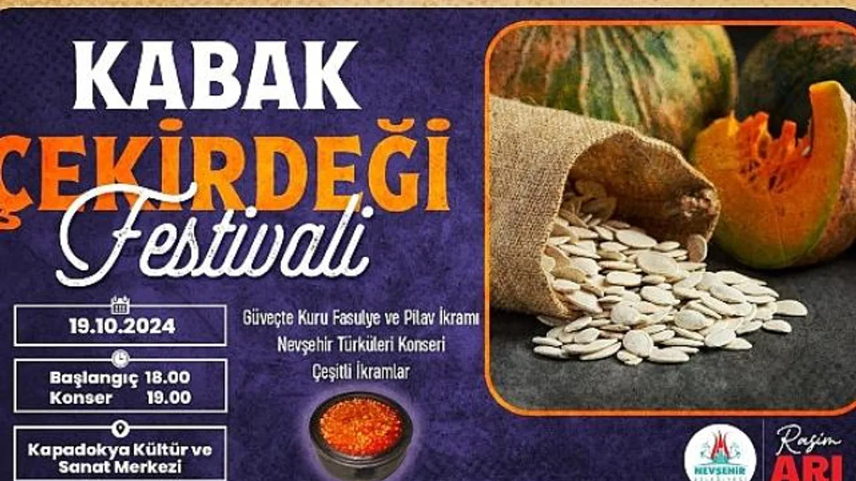 Nevşehir Belediyesi 1. Kabak Çekirdeği Festivali hafta sonu yapılacak.