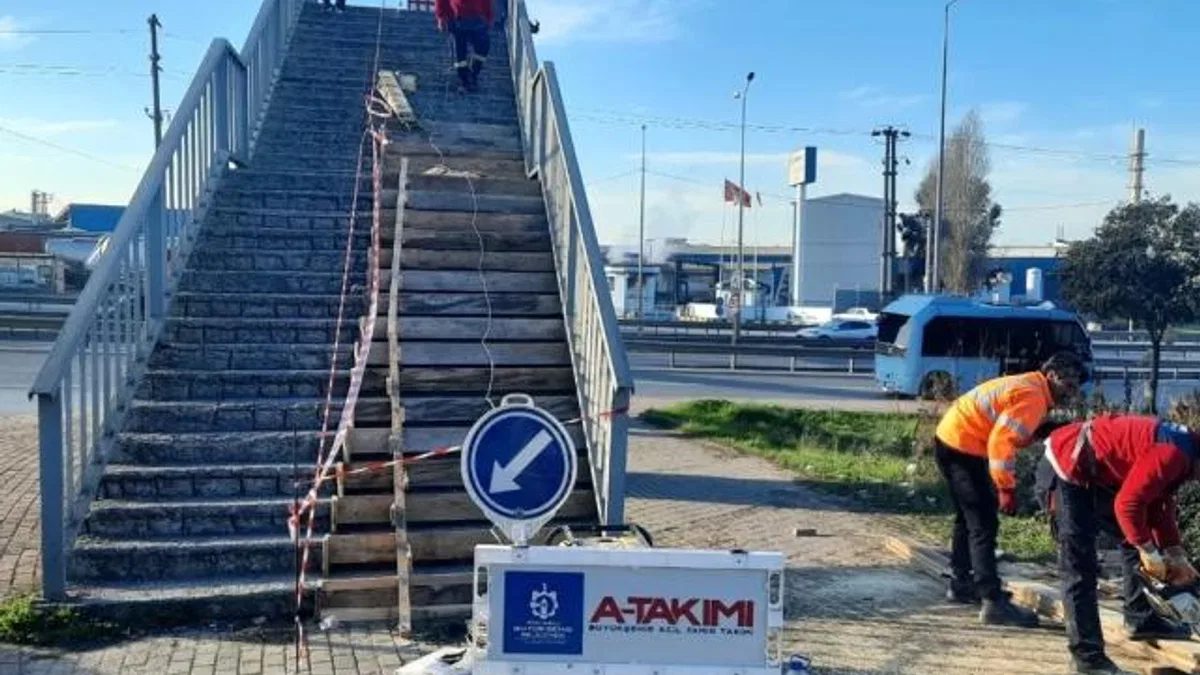 Kocaeli’den Gebze’de üst geçit tadilatı
