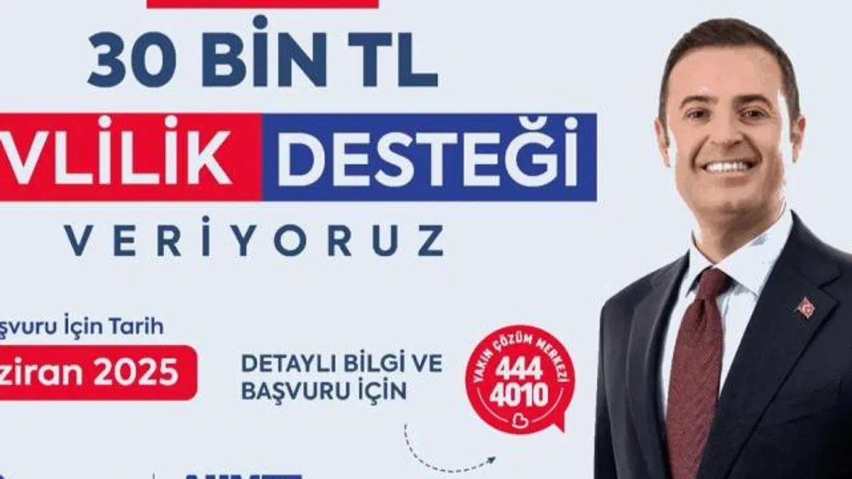 Balıkesir’den 30 bin liralık evlilik desteği
