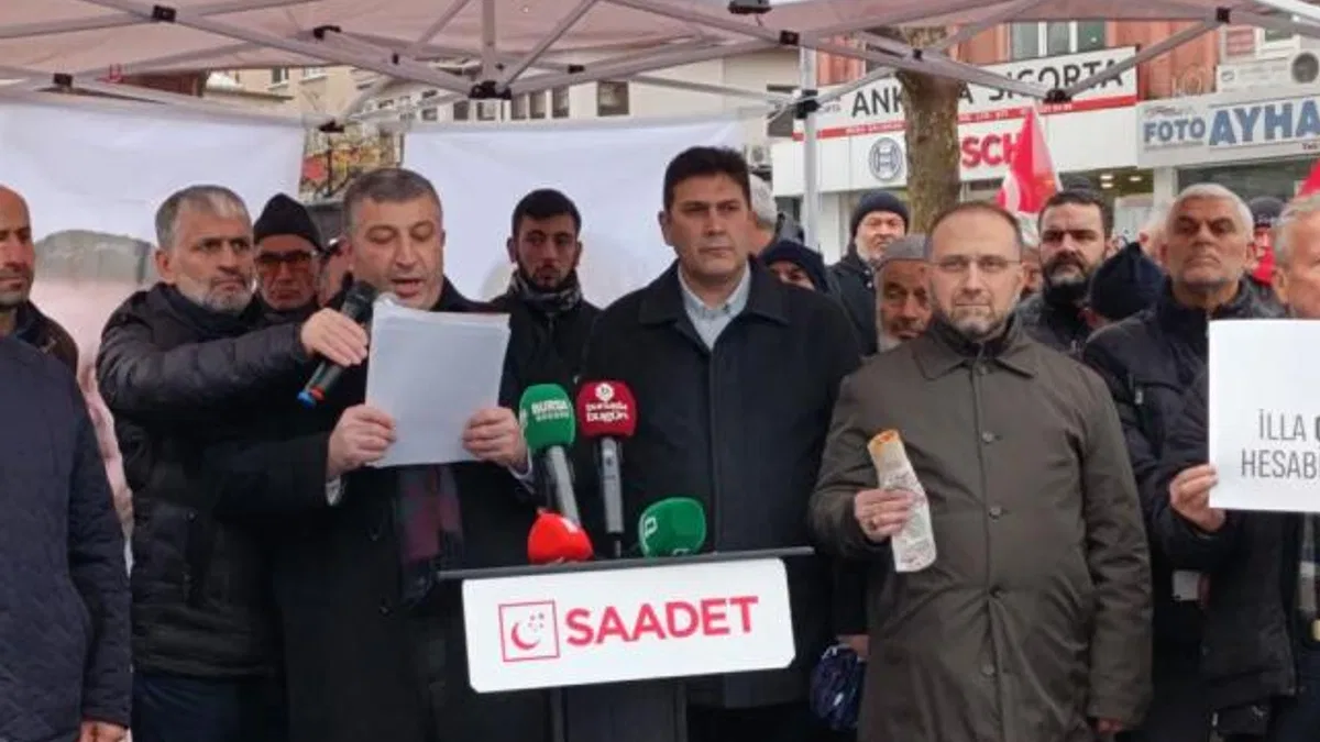 Saadet Partisi Bursa’dan ‘Asgari ücret’ tepkisi!