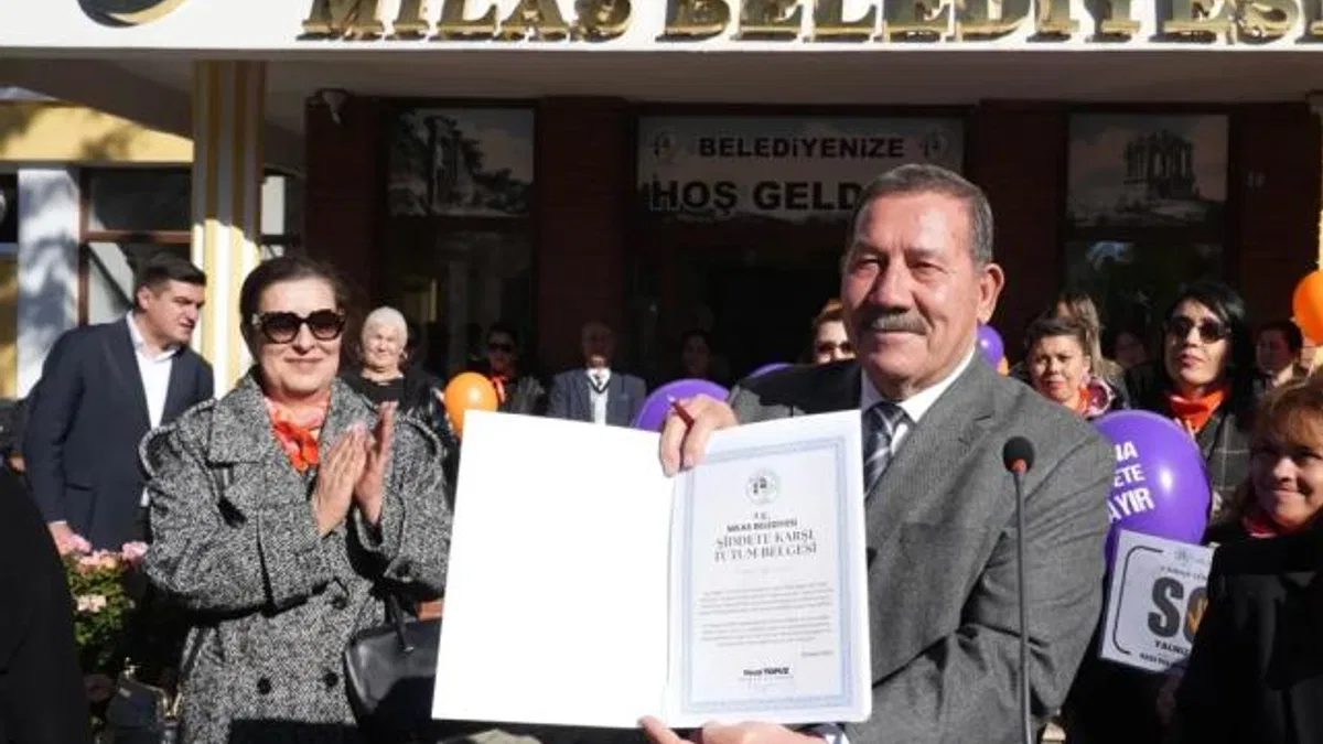 Muğla Milas’tan şiddete karşı ‘tutum’ belgesi