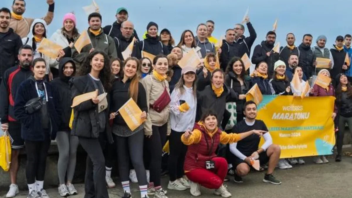 Çocuklar için yürüyüp sağlık için koştular