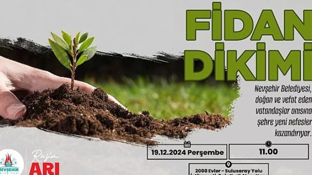 Nevşehir’de Binlerce Fidan Toprakla Buluşacak